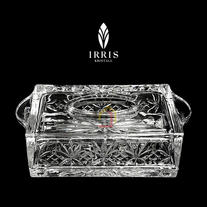 hop-giay-an-pha-le-thuy-tinh-mai-irris (2) Hộp giấy ăn pha lê thuỷ tinh mài Irris