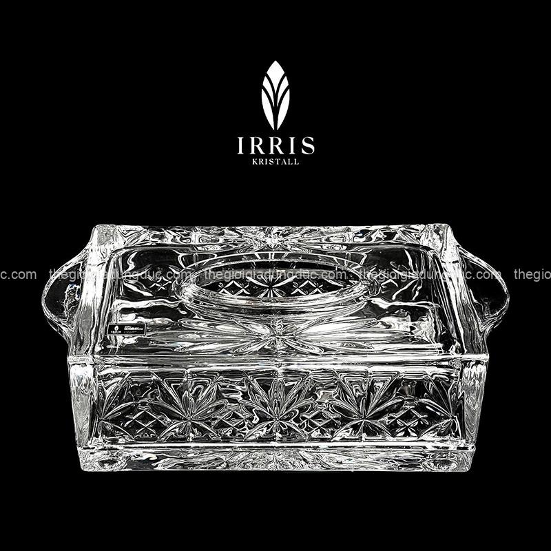 hop-giay-an-pha-le-thuy-tinh-mai-irris (2) Hộp giấy ăn pha lê thuỷ tinh mài Irris
