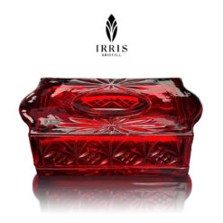 Hộp giấy ăn pha lê thuỷ tinh mài Irris