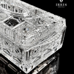 Hộp giấy ăn pha lê thuỷ tinh mài Irris