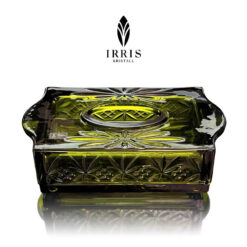Hộp giấy ăn pha lê thuỷ tinh mài Irris