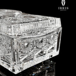 Hộp giấy ăn pha lê thuỷ tinh mài Irris