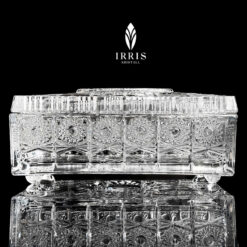 Hộp giấy ăn pha lê thuỷ tinh mài Irris