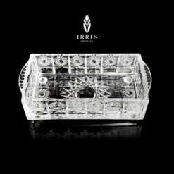 Hộp giấy ăn pha lê thuỷ tinh mài Irris