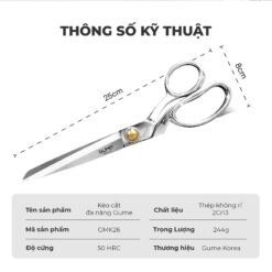 Kéo cắt gà đa năng Gume GMK26