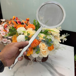 Rây vớt bọt, lọc dầu inox Gume