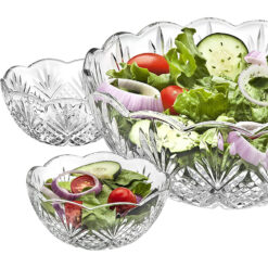 Sét 5 bát pha lê Dublin