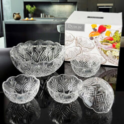 Sét 5 bát pha lê Dublin