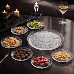 Set 7 đĩa họa tiết mài handmade Irris DE