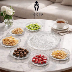 Set 7 đĩa họa tiết mài handmade Irris DE