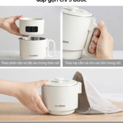 Ấm/ca nấu gấp gọn 2Lock Korea 800ml
