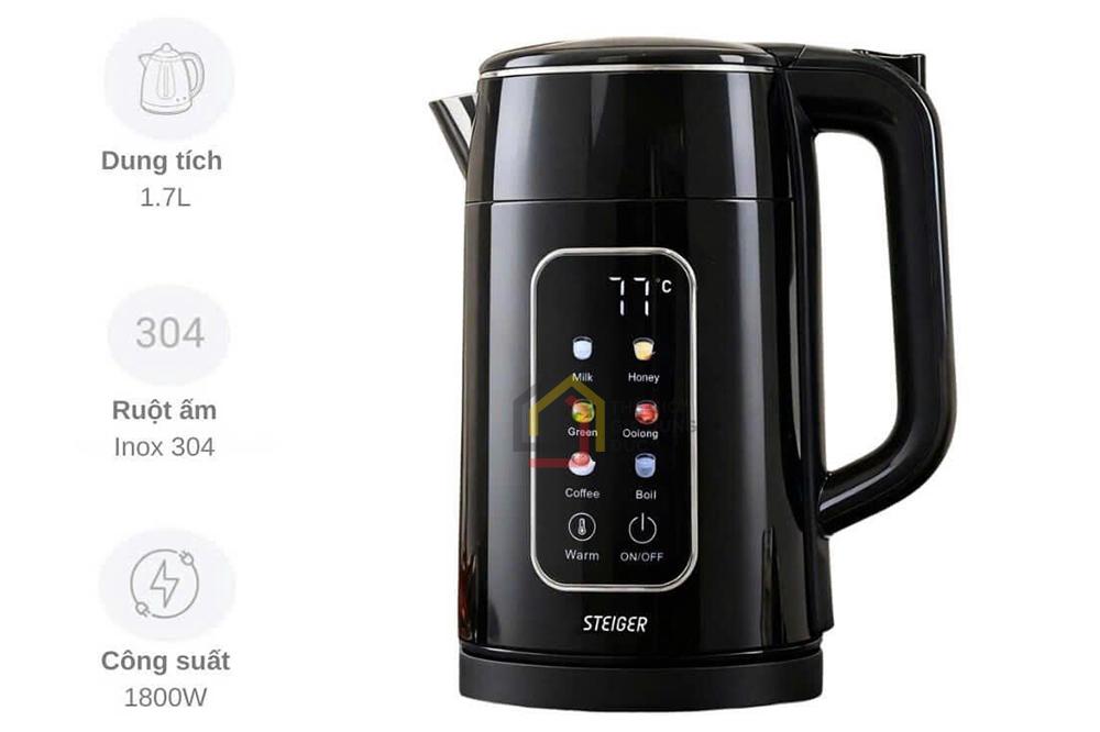 Ấm siêu tốc Steiger STG9356/G 1,7L