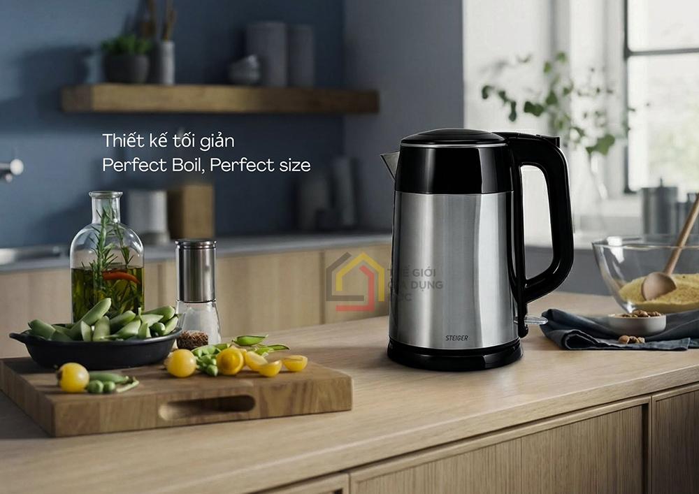 Ấm siêu tốc Steiger STG9357/BS 1,7L