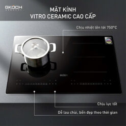 Bếp từ 2 vùng nấu GKÖCH 5400W