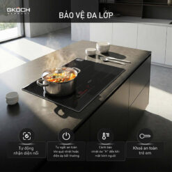 Bếp từ 2 vùng nấu GKÖCH 5400W