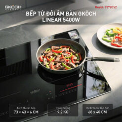 Bếp từ 2 vùng nấu GKÖCH 5400W