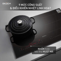 Bếp từ 2 vùng nấu GKÖCH 5400W