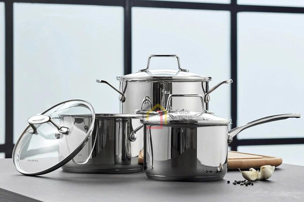 Bộ nồi inox Scanpan Impact 3 món