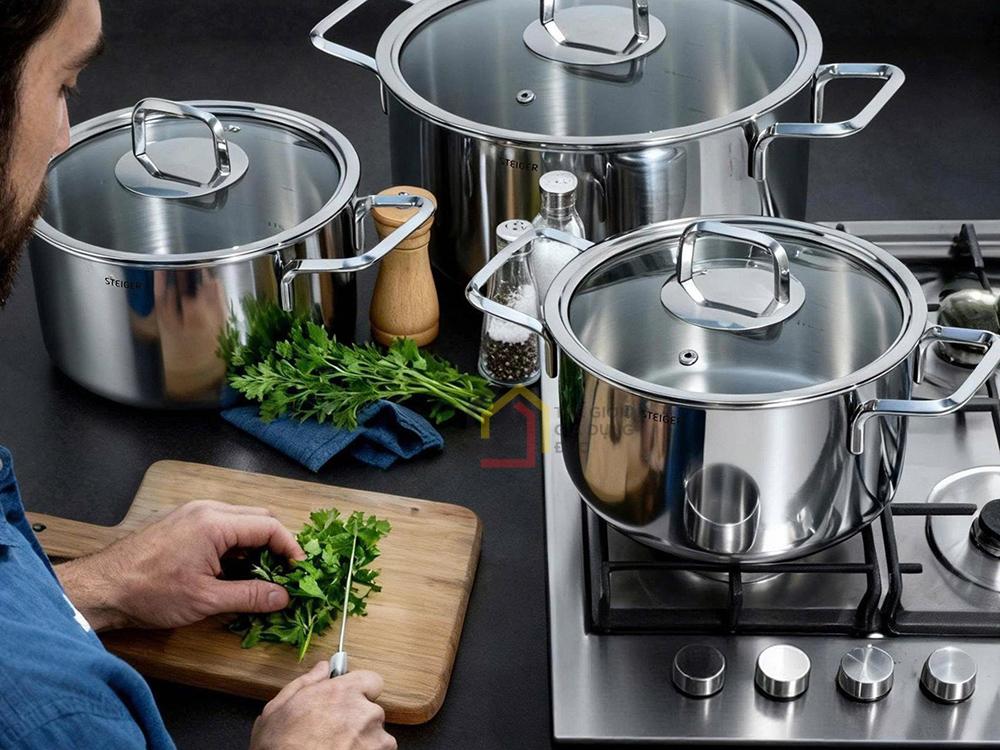 Bộ nồi Steiger Nova 5 món (4 nồi, 1 quánh)