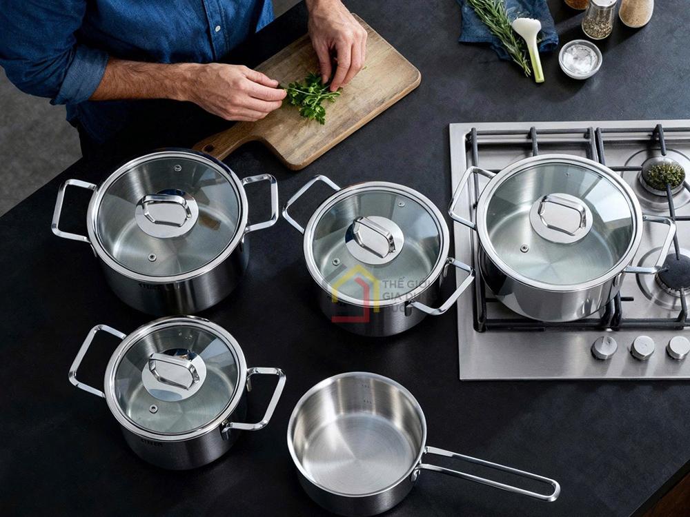 Bộ nồi Steiger Nova 5 món (4 nồi, 1 quánh)