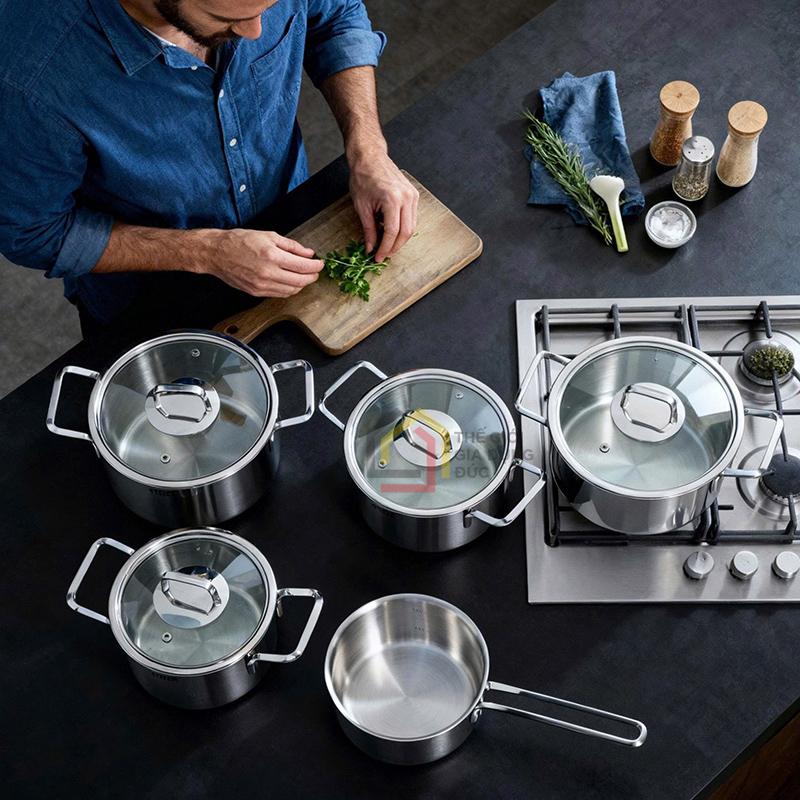 bo-noi-steiger-nova-5-mon (4) Bộ nồi Steiger Nova 5 món (4 nồi, 1 quánh)