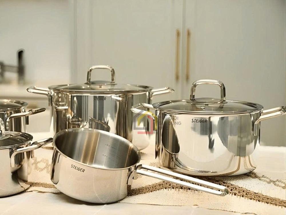 Bộ nồi Steiger Nova 5 món (4 nồi, 1 quánh)
