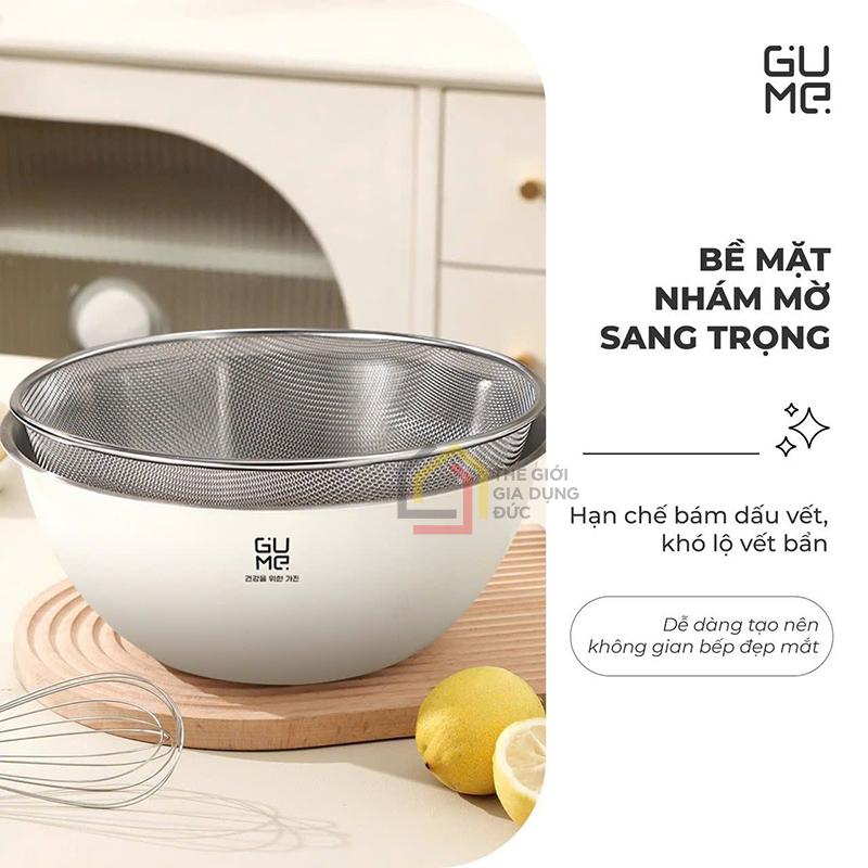 bo-ro-chau-inox-304-gume-gm-dr0025-25cm (3) Bộ rổ chậu inox 304 Gume GM-DR0025 25cm