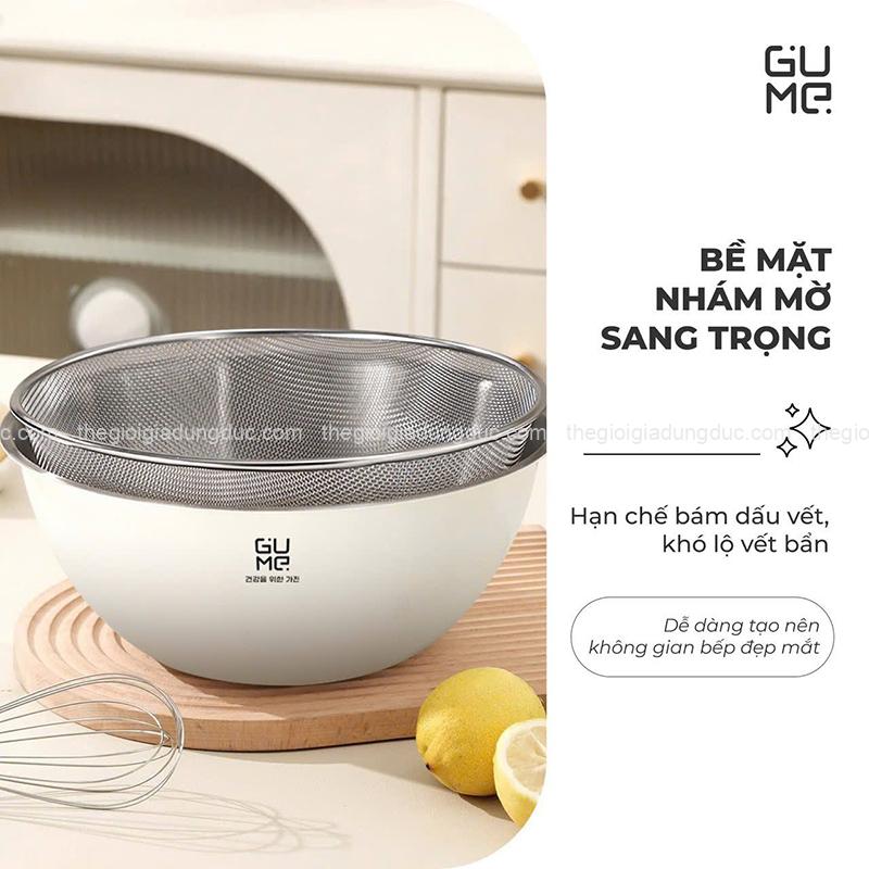 bo-ro-chau-inox-304-gume-gm-dr0025-25cm (3) Bộ rổ chậu inox 304 Gume GM-DR0025 25cm
