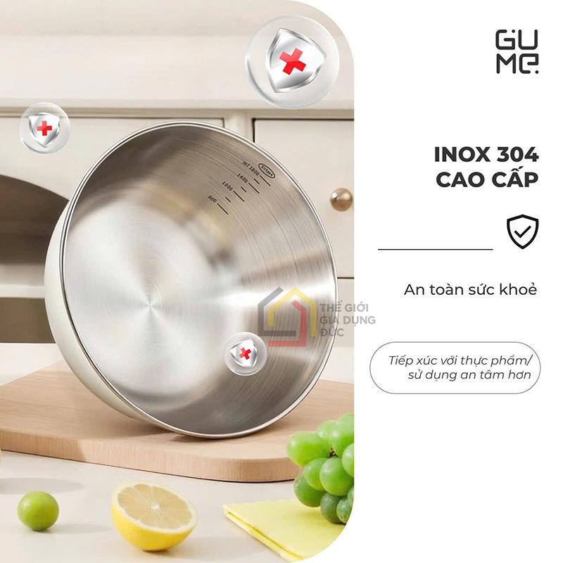 bo-ro-chau-inox-304-gume-gm-dr0025-25cm (5) Bộ rổ chậu inox 304 Gume GM-DR0025 25cm