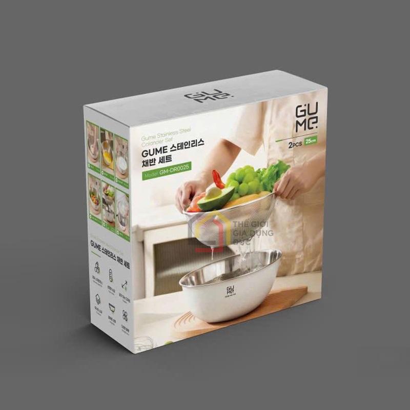 bo-ro-chau-inox-304-gume-gm-dr0025-25cm (6) Bộ rổ chậu inox 304 Gume GM-DR0025 25cm
