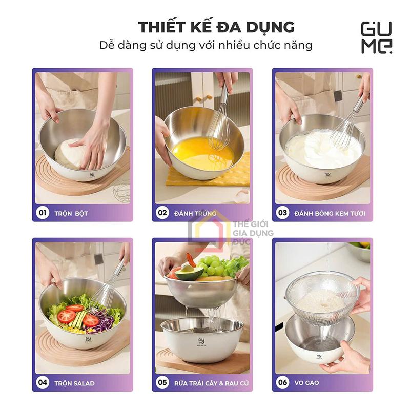 bo-ro-chau-inox-304-gume-gm-dr0025-25cm (7) Bộ rổ chậu inox 304 Gume GM-DR0025 25cm