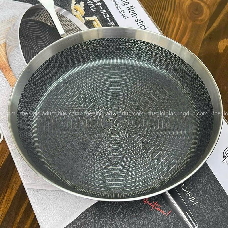 chao-chong-dinh-duc-inox-van-noi-kaiyo (10) Chảo chống dính đúc inox vân nổi Kaiyo