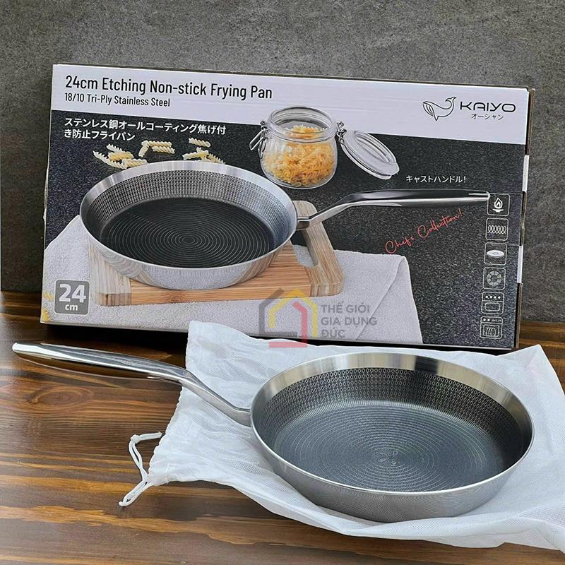 chao-chong-dinh-duc-inox-van-noi-kaiyo (11) Chảo chống dính đúc inox vân nổi Kaiyo