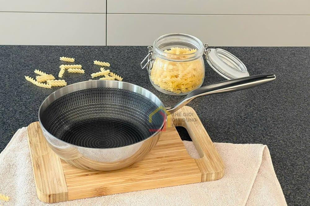 Chảo chống dính đúc inox vân nổi Kaiyo