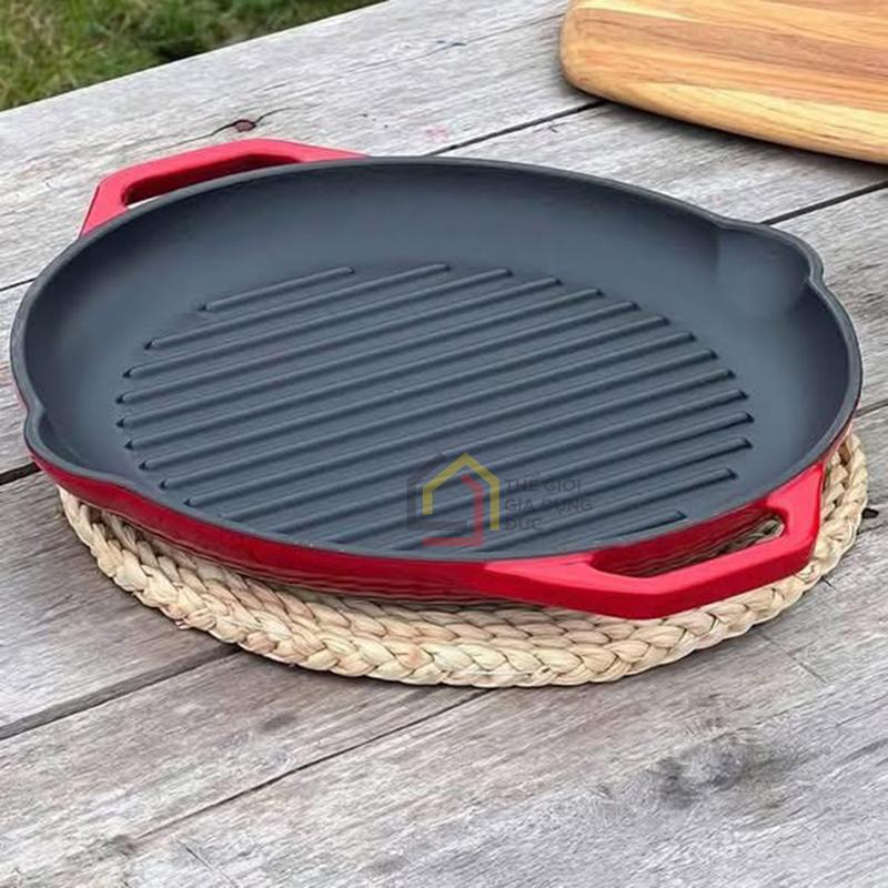 chao-gang-nuong-oceno-26cm (1) Chảo gang nướng Oceno 26cm