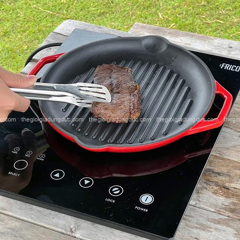 chao-gang-nuong-oceno-26cm (3) Chảo gang nướng Oceno 26cm