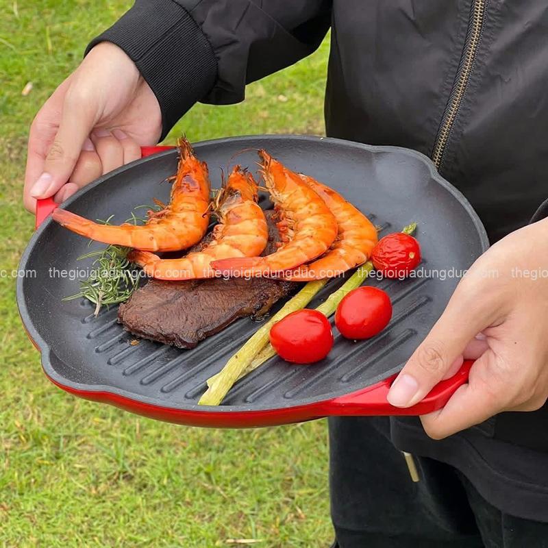 chao-gang-nuong-oceno-26cm (4) Chảo gang nướng Oceno 26cm