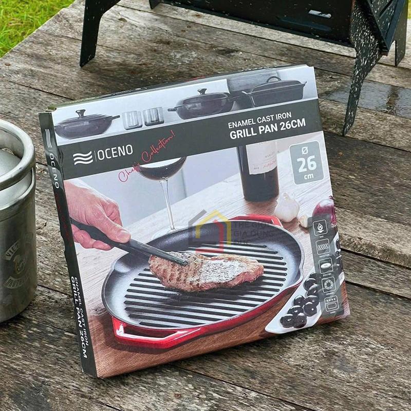 chao-gang-nuong-oceno-26cm (6) Chảo gang nướng Oceno 26cm