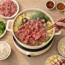 Combo bếp từ và nồi lẩu 2LOCK Korea (nồi 1 ngăn)