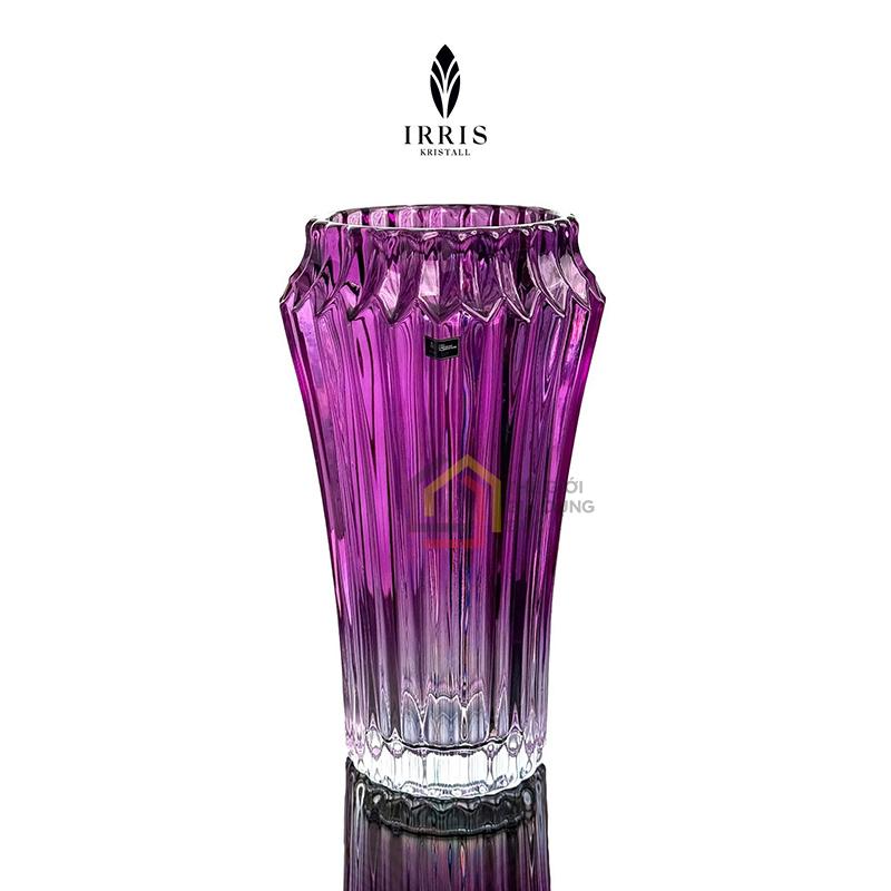 lo-hoa-thuy-tinh-pha-le-mau-irris-30cm (1) Lọ hoa thủy tinh pha lê màu Irris 30cm