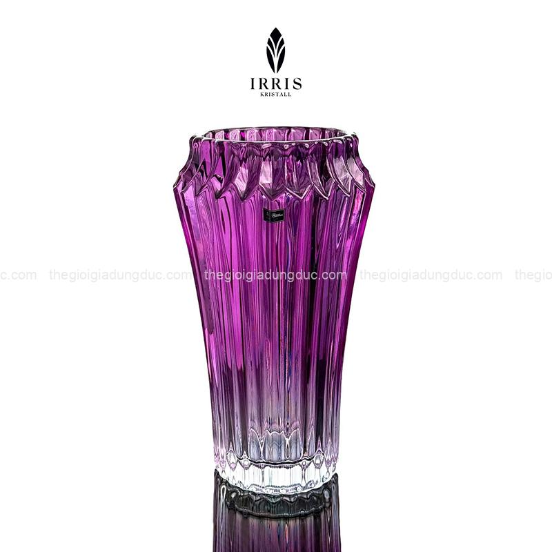 lo-hoa-thuy-tinh-pha-le-mau-irris-30cm (1) Lọ hoa thủy tinh pha lê màu Irris 30cm