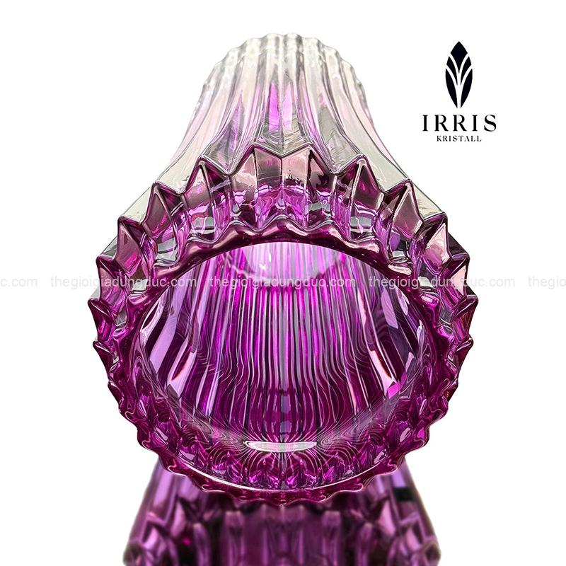 lo-hoa-thuy-tinh-pha-le-mau-irris-30cm (8) Lọ hoa thủy tinh pha lê màu Irris 30cm