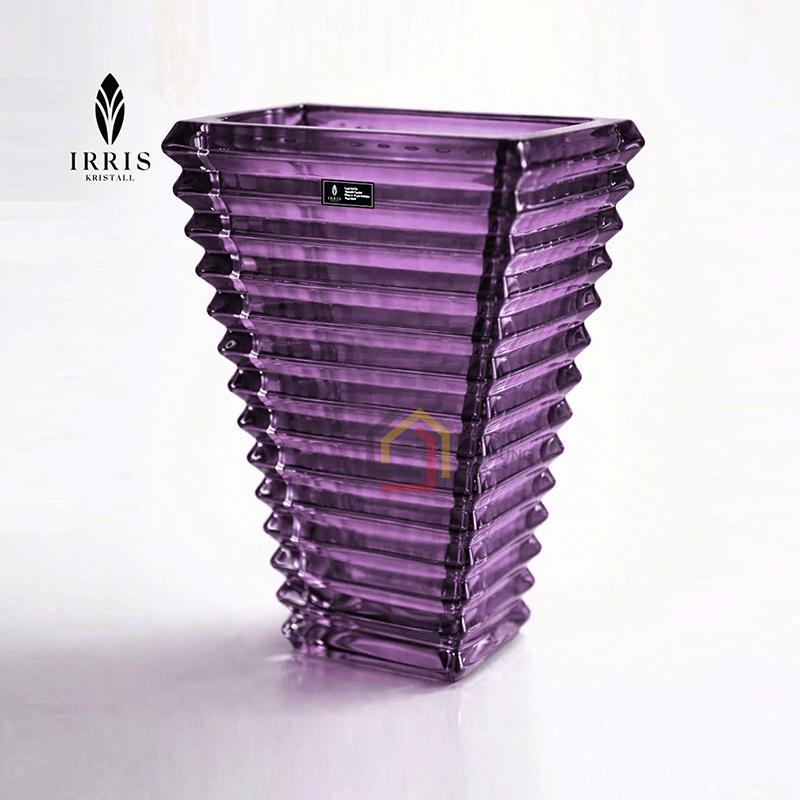 lo-hoa-thuy-tinh-thap-kim-cuong-irris-28cm (10) Lọ hoa thủy tinh tháp kim cương Irris 28cm