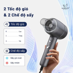 Máy sấy tóc Ion âm 2 chiều Kaiyo KHD-418