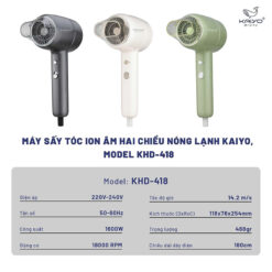 Máy sấy tóc Ion âm 2 chiều Kaiyo KHD-418