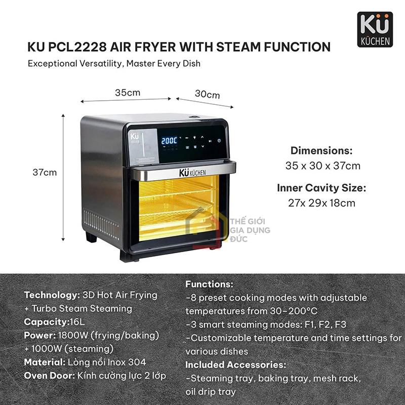noi-chien-khong-dau-ket-hop-hap-kuchen-pcl2228 (6) Nồi chiên không dầu kết hợp hấp Kuchen PCL2228