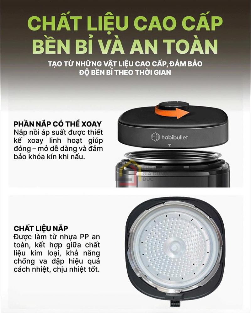 noi-com-ap-suat-da-nang-habibullet-phb-8386 (3) Nồi cơm áp suất đa năng Habibullet PHB-8386