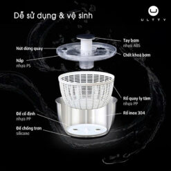Rổ quay rau ULTTY cao cấp