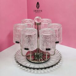 Set 6 cốc thủy tinh pha lê mài Irris DE GC285