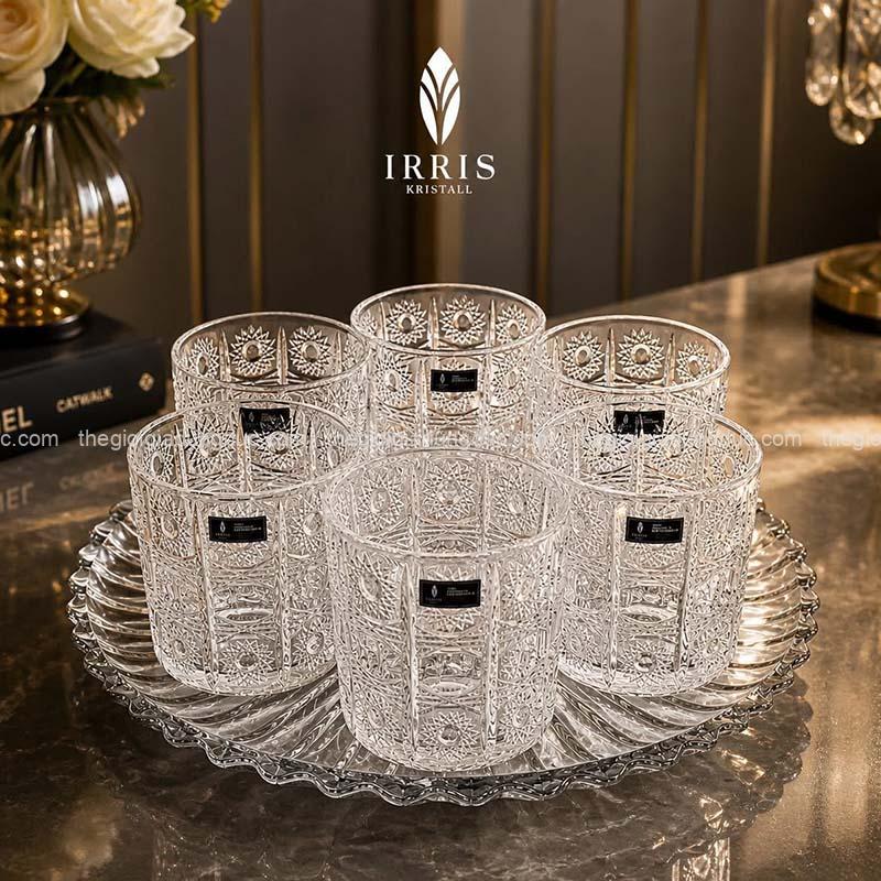 set-6-coc-thuy-tinh-pha-le-mai-irris-de-gc285 (3) Set 6 cốc thủy tinh pha lê mài Irris DE GC285
